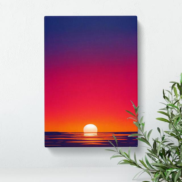 Stellar Ocean Sunset House of Hampton Size: 50cm W x 35cm W x 3cm D on Productcaster.