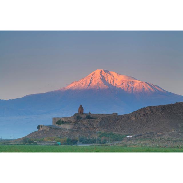 Church Of Khor Virap On The Background Of Mount Ararat Union Rustic Size: 81cm H x 122cm W x 3.8cm D on Productcaster.