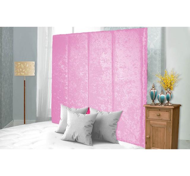 Schaffer Upholstered Headboard Fairmont Park Colour: Pink, Size: Single (3') on Productcaster.