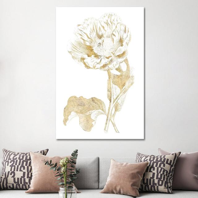 Gilded Botanical VII by Wild Apple Portfolio - Wrapped Canvas Painting ClassicLiving Size: 152.4cm H x 101.6cm W x 3.81cm D on Productcaster.