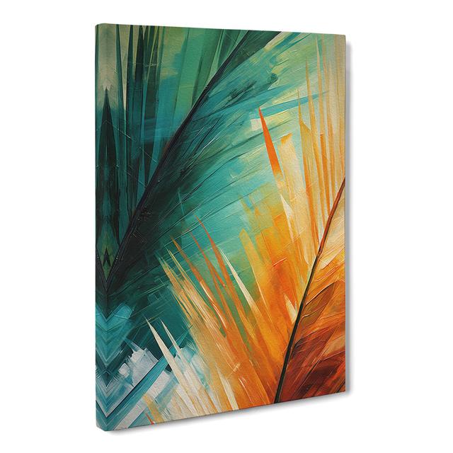 Palm Leaf Abstract - No Frame Art Prints 17 Stories Size: 76cm H x 50cm W x 3cm D on Productcaster.