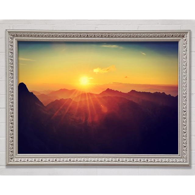 Sunrays Over The Mountains 2 Framed Print Bright Star Size: 100cm H x 141.4cm W on Productcaster.