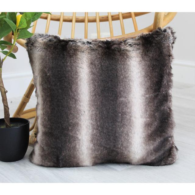 Chelsea Faux Fur Cushion Canora Grey on Productcaster.