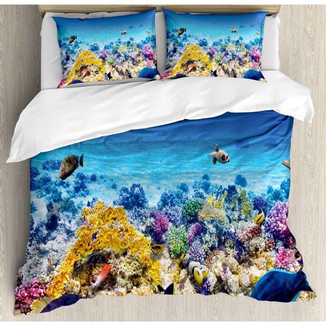 Xzavier Maritim [EU ONLY] Duvet Cover Set with Pillowcases Breakwater Bay Size: Double - 2 Standard Pillowcases on Productcaster.