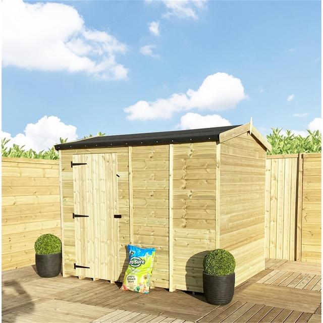 Vensey 5 ft. W x 3 ft. D Solid Wood Garden Shed Dakota Fields on Productcaster.