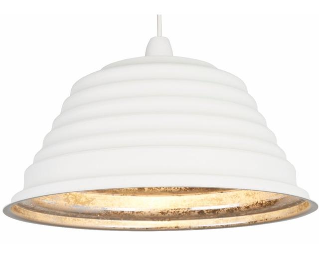 35cm Metal Bowl Pendant Shade House Additions Finish: White/Silver on Productcaster.