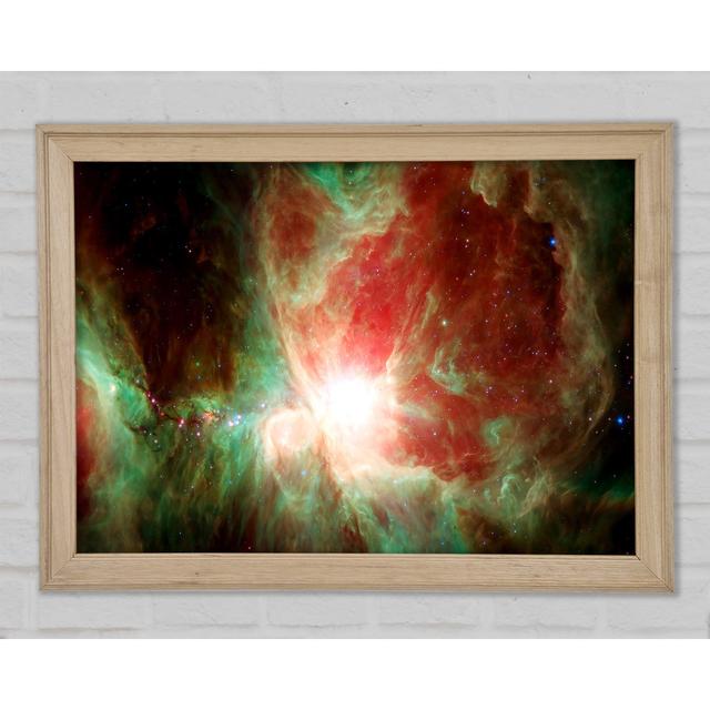 Space Gas Rainbow Framed Print Ivy Bronx Size: 59.7cm H x 84.1cm W x 1.5cm D on Productcaster.