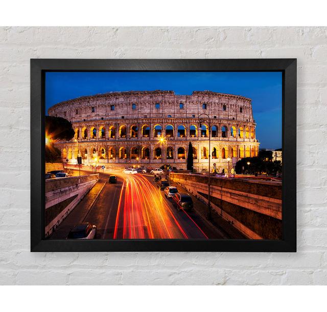 Colosseum Night Speed - Single Picture Frame Art Prints Bright Star Size: 59.7cm H x 84.1cm W x 3.4cm D on Productcaster.