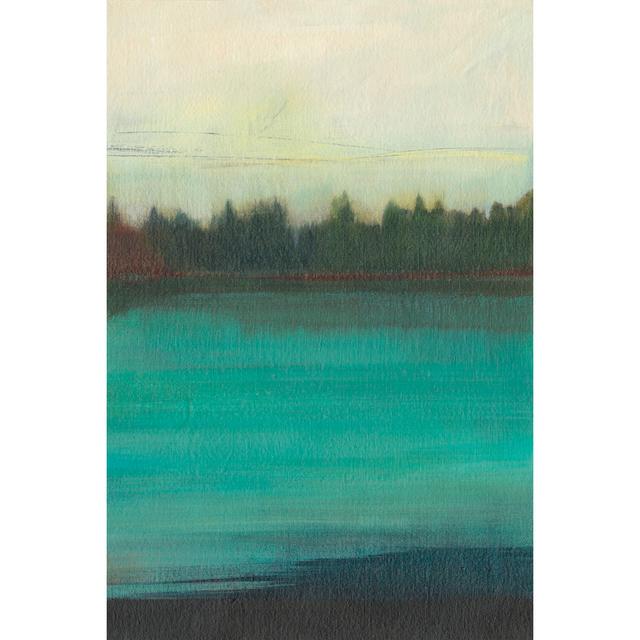 Teal Lake View II by Jodi Fuchs - Wrapped Canvas Art Prints Marlow Home Co. Size: 122cm H x 81cm W on Productcaster.