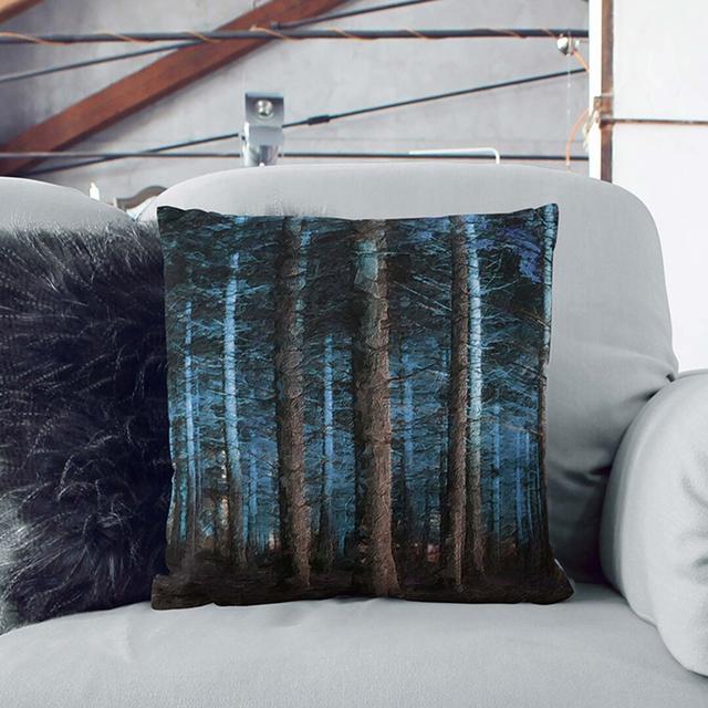 Evening Forest Cushion with Filling East Urban Home Backing Colour: Stone, Size: 55cm H x 55cm W x 20cm D on Productcaster.