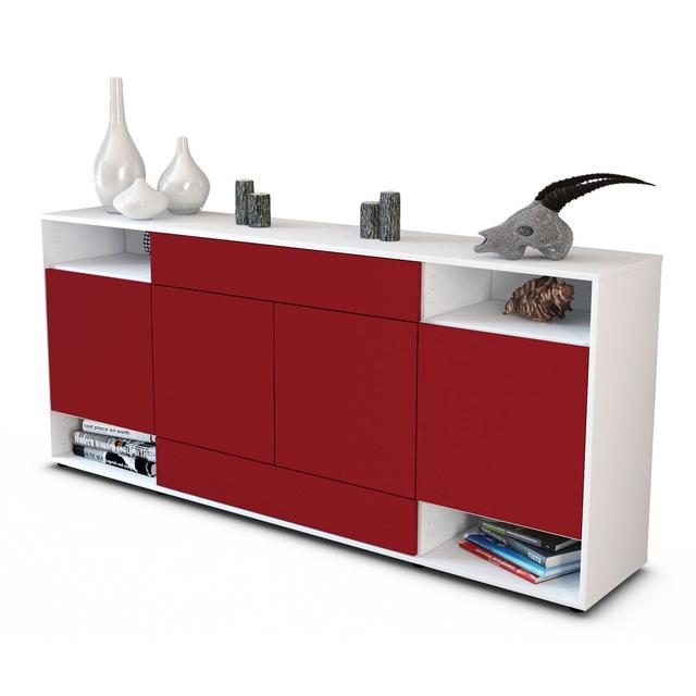 Cutright Sideboard Brayden Studio Colour: White/Red on Productcaster.