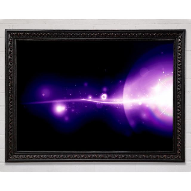 Purple Galaxy - Single Picture Frame Art Prints Bright Star Size: 29.7cm H x 42cm W on Productcaster.