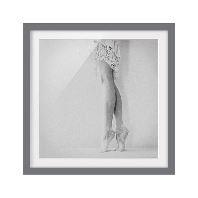 On Tiptoes Framed Print East Urban Home Rahmenoptionen: Matt grey, Size: 70cm H x 70cm W on Productcaster.