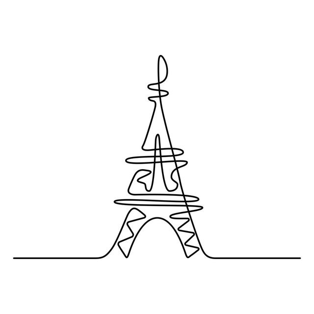 Bossley Eiffel Tower In Paris. by Retany - Print Metro Lane Size: 91cm H x 91cm W x 3.8cm D on Productcaster.