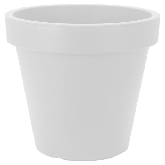 Carper Plastic Plant Pot Freeport Park Colour: White, Size: 26cm H x 30cm W x 30cm D on Productcaster.