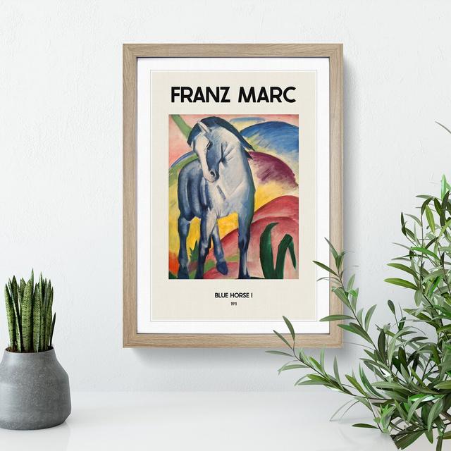 Blue Horse Vol.1 by Pierre-Auguste Renoir - Picture Frame Art Prints East Urban Home Frame Option: Oak, Size: 36cm H x 27cm W x 2cm D on Productcaster.