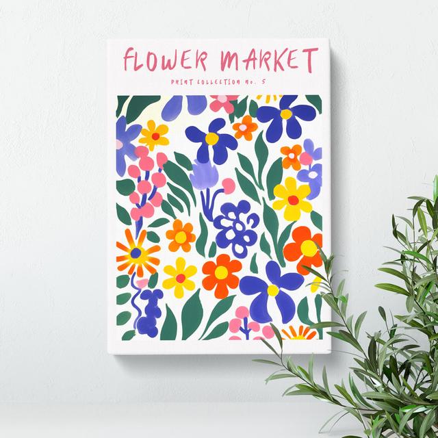 XMKTMKT-277 Flower Market Exhibition Collection No.5 - Wrapped Canvas Print George Oliver Size: 76cm H x 50cm W x 3cm D on Productcaster.