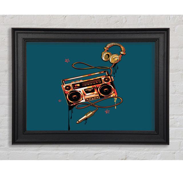 The Boombox And Headphones - Print Rosalind Wheeler Size: 29.7cm H x 42cm W x 8cm D on Productcaster.