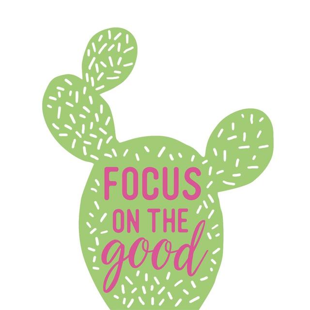 Focus Good Cactus - Wrapped Canvas Textual Art Print Maturi Size: 122cm H x 81cm W x 3.8cm D on Productcaster.