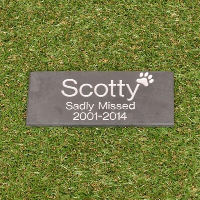 Slate Pet Plaque - 23 X 10Cm Maturi on Productcaster.