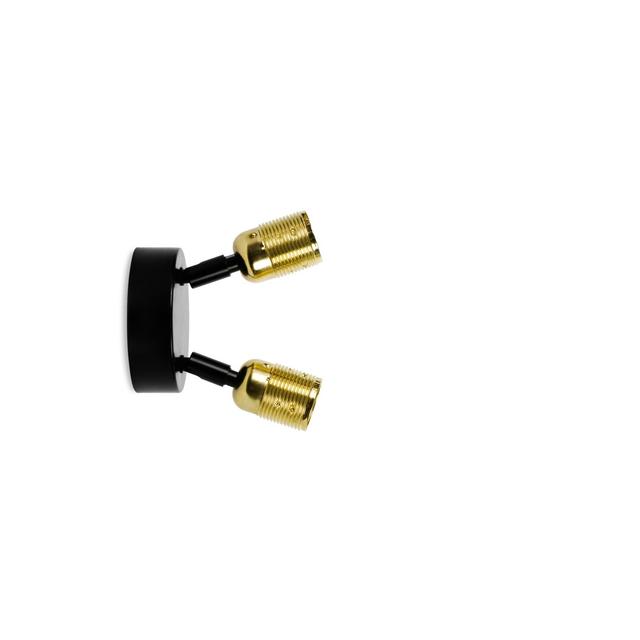 Garry 2 - Light Dimmable Wall Spotlight Borough Wharf Fixture Finish: Brass/Black on Productcaster.