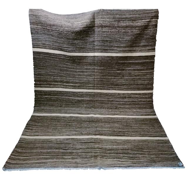 Hepworth Arian Handmade Kilim Wool Brown/Grey Rug World Menagerie Rug Size: Rectangle 80 x 150cm on Productcaster.