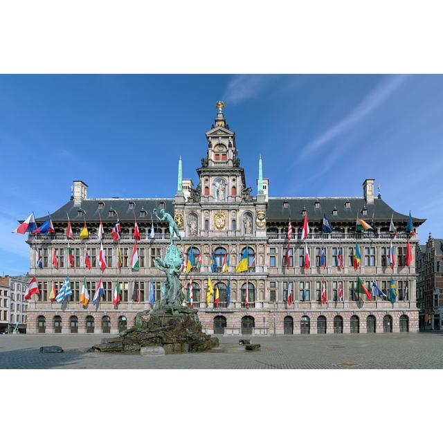 Antwerp City Hall by Klug-photo - Wrapped Canvas Print Latitude Run Size: 30cm H x 46cm W on Productcaster.