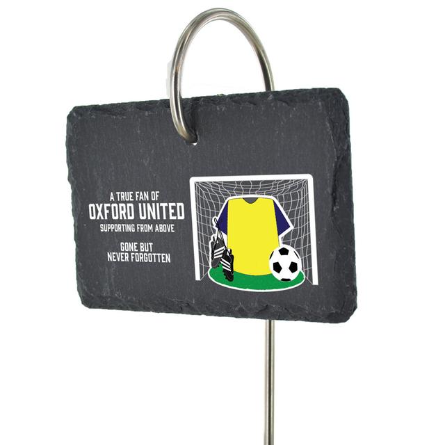 Bralen Oxford United Fan Football Slate Grave Marker Memorial Plaque Dakota Fields on Productcaster.