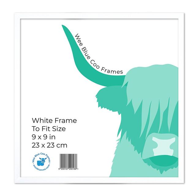 Single Picture Frame Wee Blue Coo Size: 25.5cm H x 25.5cm W, Colour: White on Productcaster.