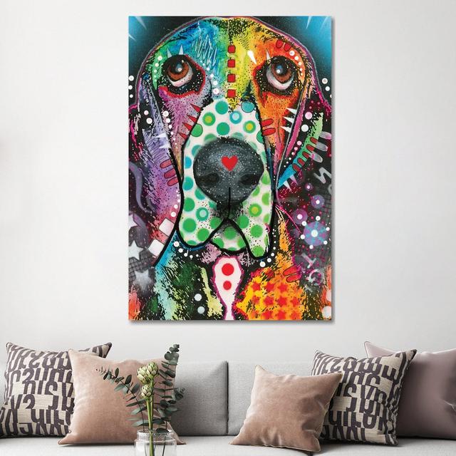 Coonhound by - Wrapped Canvas Graphic Art ClassicLiving Size: 152.4cm H x 101.6cm W x 3.81cm D on Productcaster.