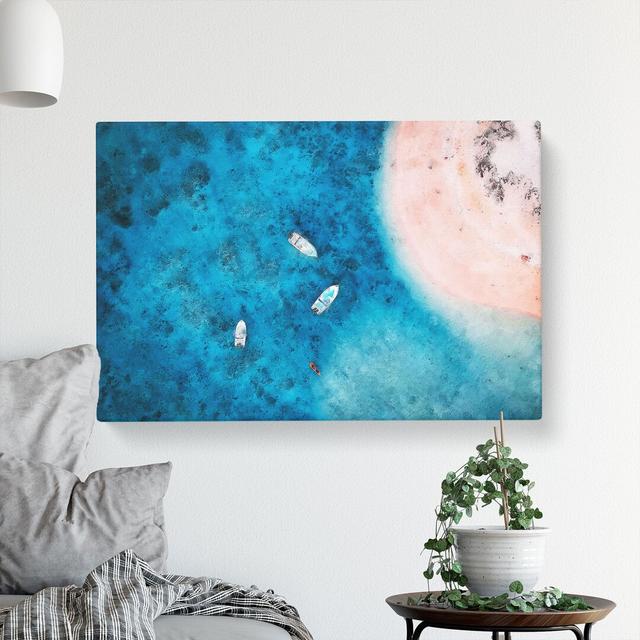 Boats Painting - Wrapped Canvas Painting East Urban Home Size: 50cm H x 76cm W x 3cm D on Productcaster.