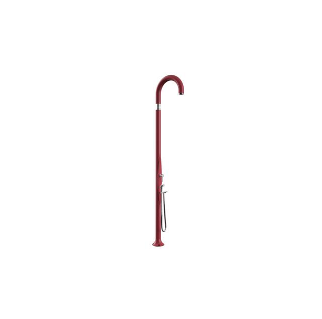 Yin 232cm H Solar Powered Polyethylene Freestanding Outdoor Shower Arkema by Plart Design Group Finish: Cherry on Productcaster.