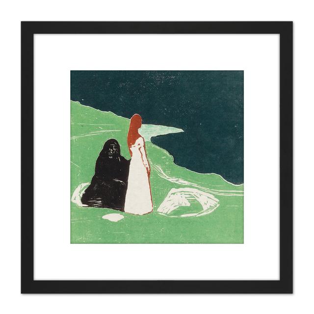 Munch Two Women On The Shore Reproduction Woodcut by Edvard Munch - Single Picture Frame Painting Marlow Home Co. on Productcaster.