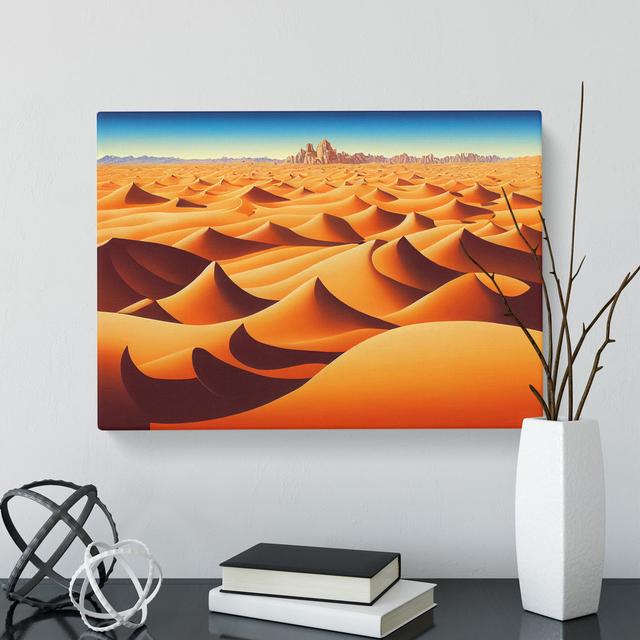 Desert Sand Dunes Vol.3 - Wrapped Canvas Graphic Art Natur Pur Size: 35cm H x 50cm W x 3cm D on Productcaster.