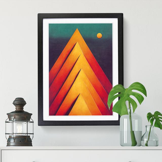 Surreal Mountains - Single Picture Frame Print Metro Lane Frame Option: Black, Size: 34cm H x 25cm W x 2cm D on Productcaster.