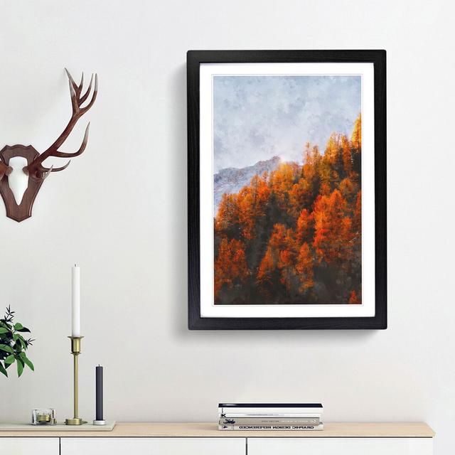 Golden Forest in Italy - Picture Frame Painting Print East Urban Home Frame Option: Black Framed, Size: 63cm H x 45cm W x 2cm D on Productcaster.