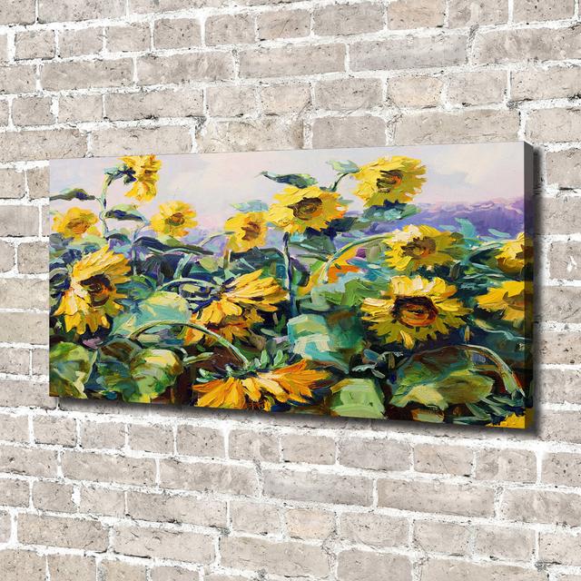 Sunflowers - Wrapped Canvas Art Prints Rosalind Wheeler on Productcaster.