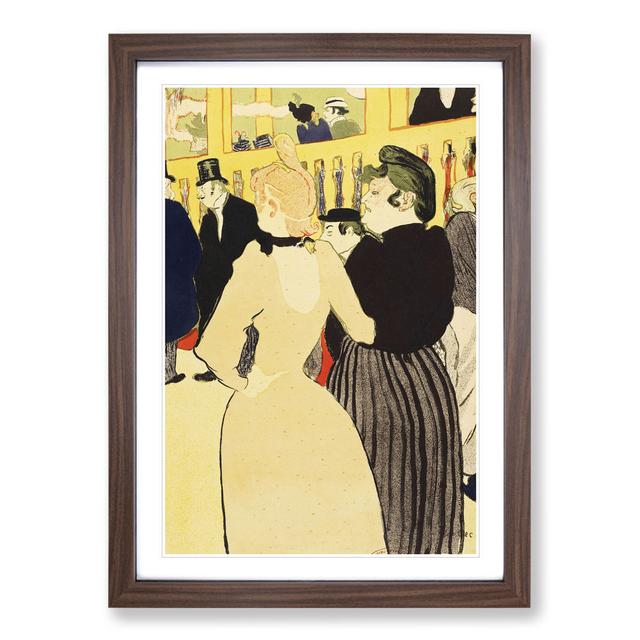 Two Women by Henri de Toulouse-Lautrec - Picture Frame Painting East Urban Home Size: 65cm H x 48cm W x 2cm D, Frame Option: Walnut Framed on Productcaster.