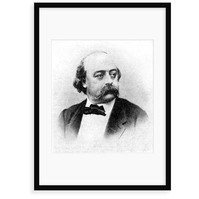 Gustave Flaubert', Author of Madame Bovary by Rischgitz Collection - Painting Print East Urban Home Size: 70 cm H x 50 cm W x 2.3 cm D, Format: Framed on Productcaster.