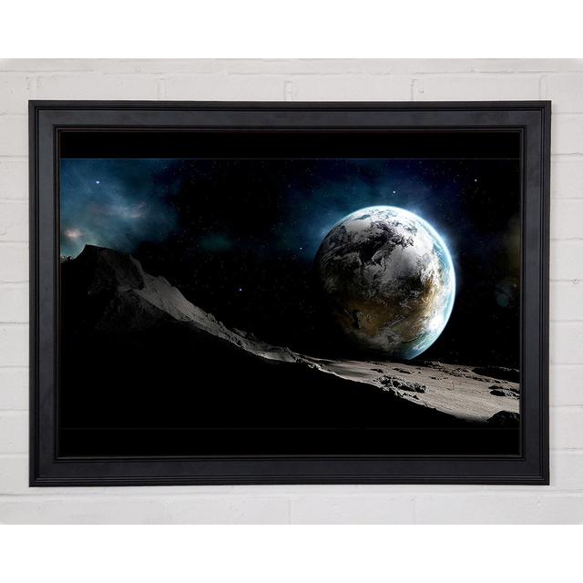 Earth From Mars - Single Picture Frame Art Prints Brayden Studio Size: 29.7cm H x 42cm W x 1.5cm D, Format: Natural Framed Paper on Productcaster.