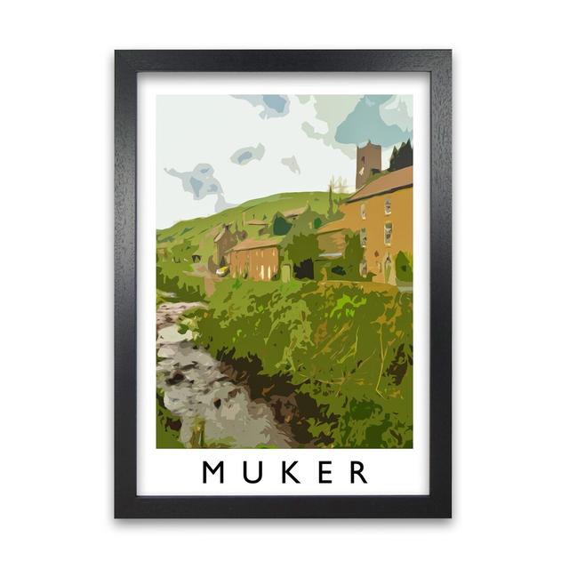 Muker by Richard O'Neill - Picture Frame Graphic Art Print on Paper 17 Stories Size: 29.7 cm H x 21 cm W, Format: Black on Productcaster.