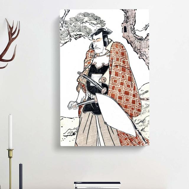 Danjuro As A Warrior by Ohara Koson - Wrapped Canvas Painting East Urban Home Size: 76cm H x 50cm W x 3cm D on Productcaster.