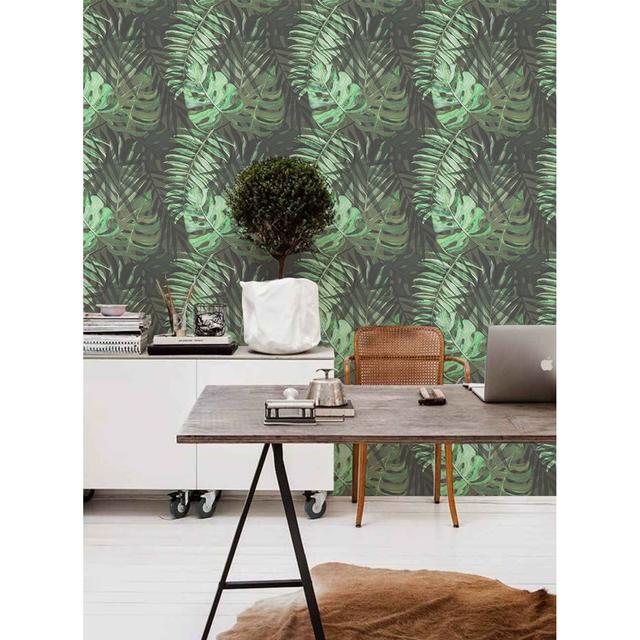 Llanas Smooth Matte Mural Bay Isle Home Size: 290 x 290cm on Productcaster.