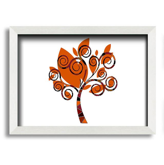 Orange Tree Framed Print Wall Art Metro Lane Size: 21cm H x 29.7cm W x 10cm D on Productcaster.