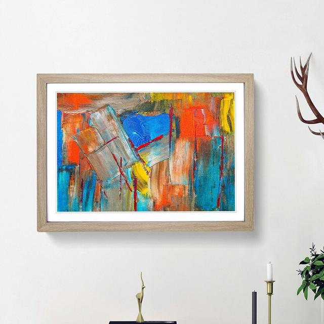 Abstract Vol.399 by S.Johnson - Picture Frame Painting Print East Urban Home Frame Option: Oak Framed, Size: 62cm H x 87cm W x 2cm D on Productcaster.