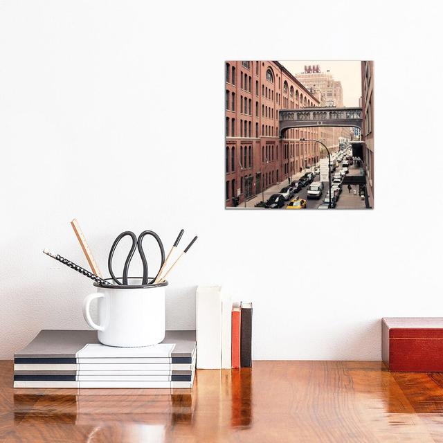 NYC Chelsea by Caroline Mint - Print on Canvas Ebern Designs Format: Wrapped Canvas, Size: 30.48cm H x 30.48cm W x 1.91cm D on Productcaster.