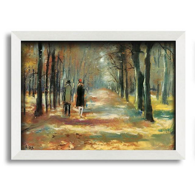 Lesser Ury Couple Walking in the Woods - Single Picture Frame Art Prints ClassicLiving Size: 59.7cm H x 84.1cm W on Productcaster.