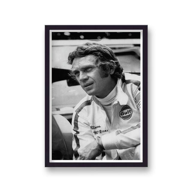 Steve Mcqueen In Motor Racing Suit 2 Le Mans - Single Picture Frame Print George Oliver on Productcaster.