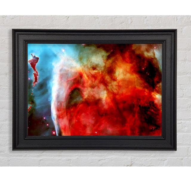 Stunning Colours Of Space Framed Print Ebern Designs Size: 21cm H x 42cm W on Productcaster.