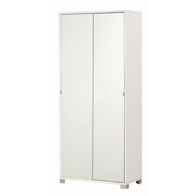 Pantanella 2 Door Sliding Wardrobe Ebern Designs Finish: White Ash on Productcaster.